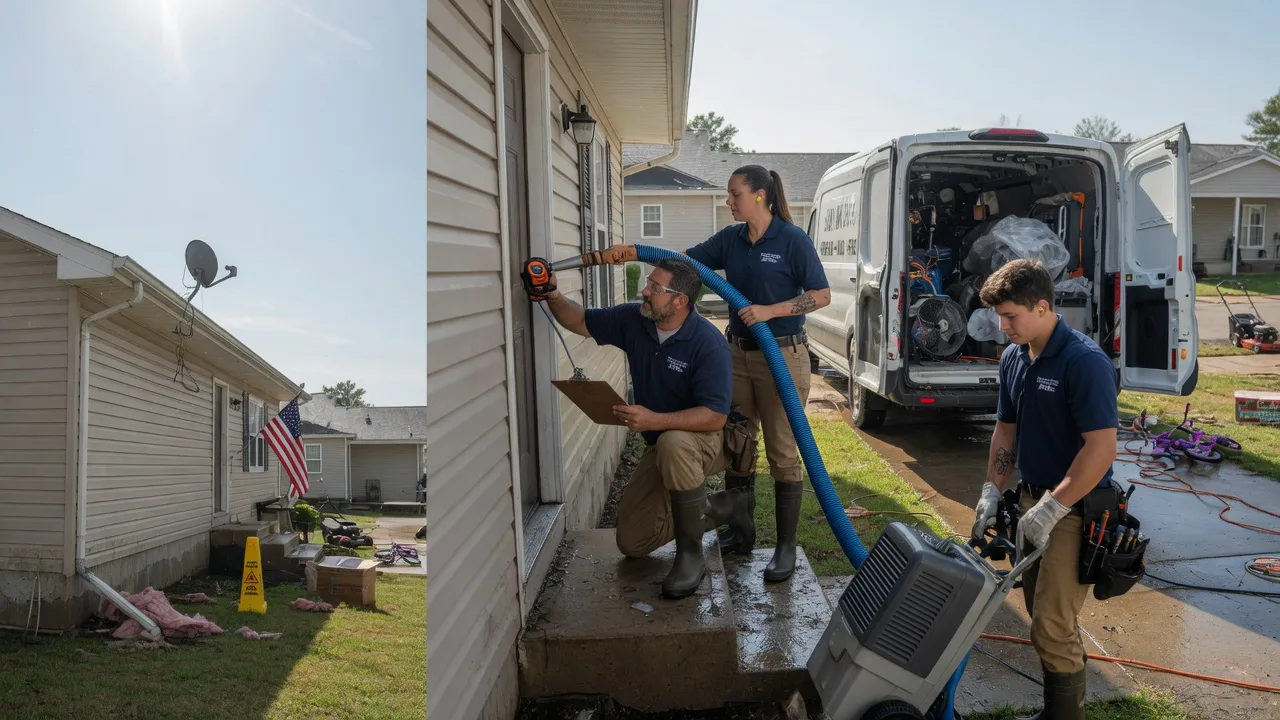Ceiling Water Damage Restoration in Bascom, OH near me